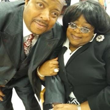 Pastor John Tillery with his mother — formal portrait